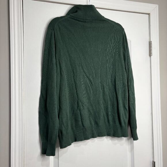 Mens J Crew Green Quarter Zip Sweater Size Medium NWT - Picture 5 of 6